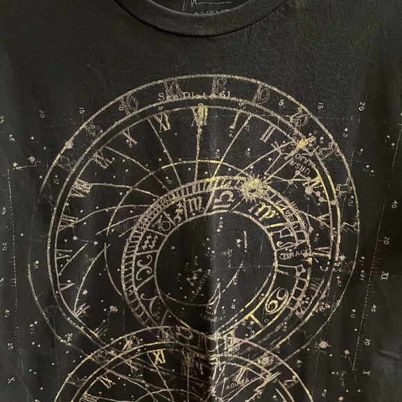 Marc Anthony MENS sundial / horoscope zodiac symbol S/S Tee shirt size Large - Picture 3 of 5